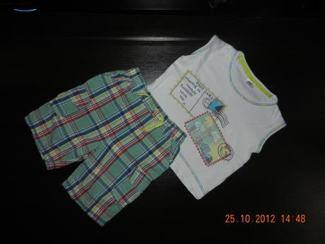 Suprava kratasky+tricko na 12-18 mes. cena spolu, 86