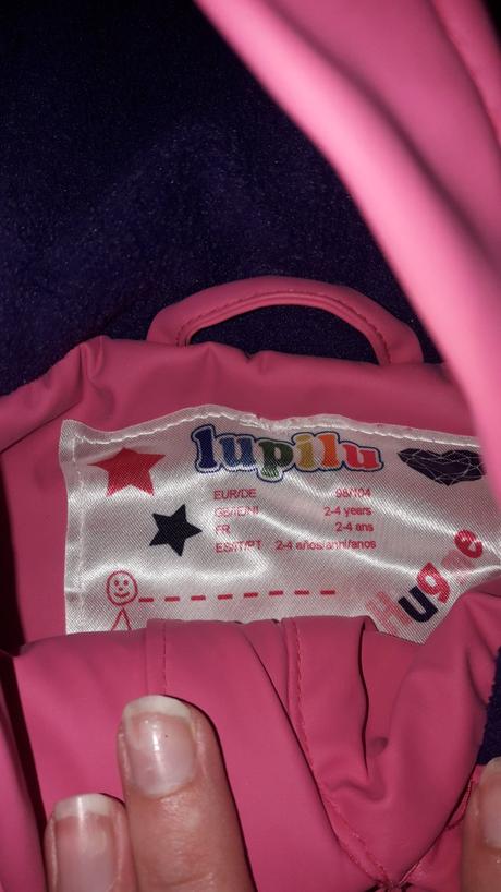 Zateplena nepremokava bunda 98/104, lupilu,104
