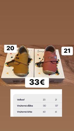 Fare bare topánky, fare,20 / 21