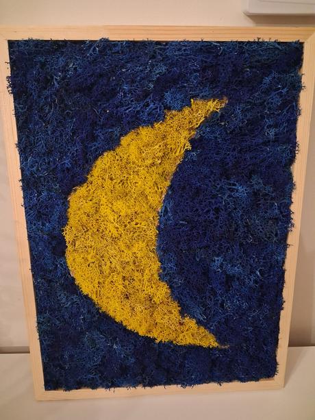 Machový mesiačik do detskej izbičky, 