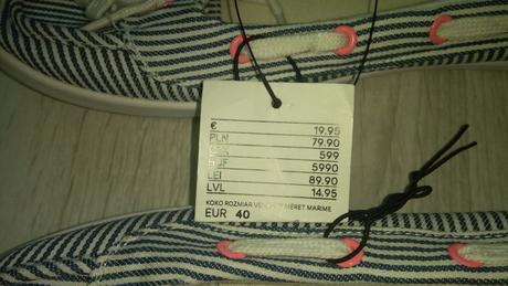 Baleríny namornicke, h&m,40