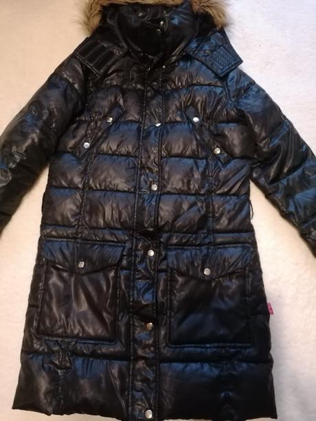 Čierna predĺžená bunda, l