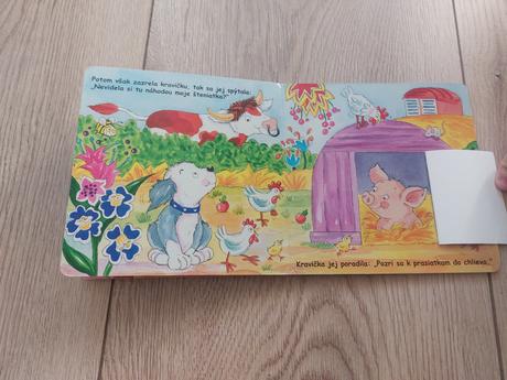 Knižka na sedliackom dvore s otvaracimi okienkami,