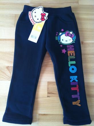 Dievčenské tepláky hello kitty - vel.128., 128