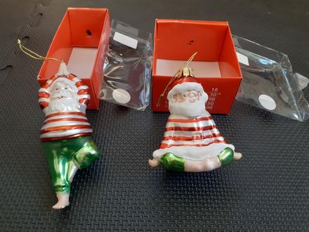 Vianočné ozdoby santa claus jogín, 