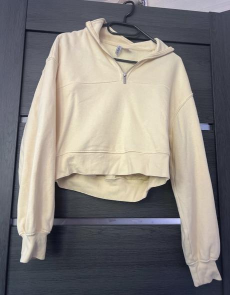 Žltá mikina, h&m,s