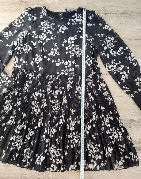 Čiernobiele kvetinové šaty vero moda, vero moda,l