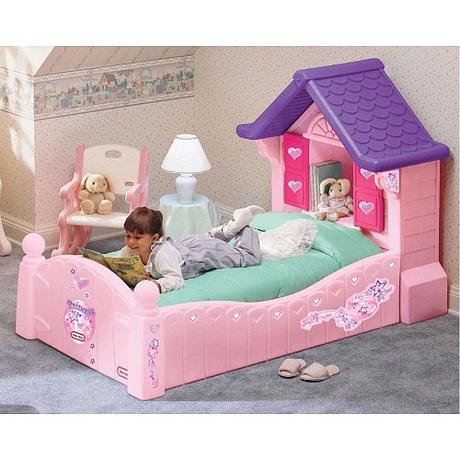 Detská posteľ -little tikes -posteľ pre princezné, šírka (cm): 90,dĺžka (cm): 150