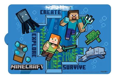 Prestieranie minecraft modré - skladom, stf08587, 