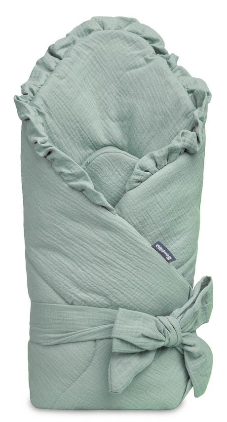 Sensillo zavinovačka mušelínová 90x90cm khaki, 