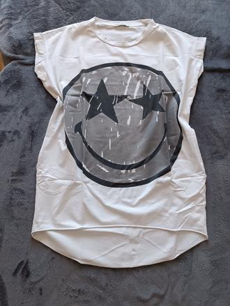 Predĺžené tričko/tunika smile - uni, 