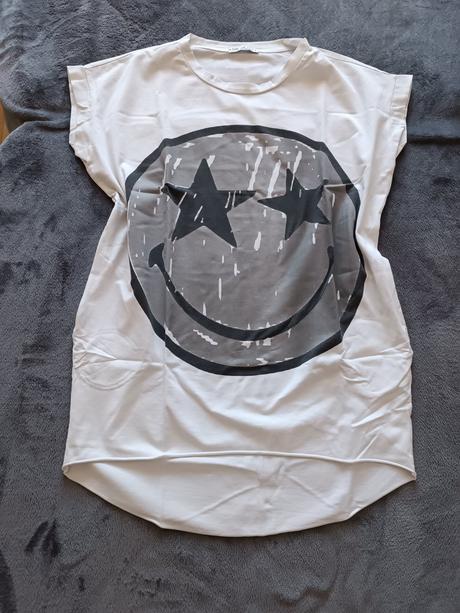 Predĺžené tričko/tunika smile - uni, 