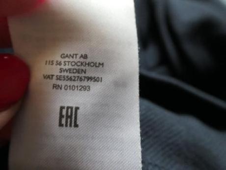 Gant original vysivana krasna mikina vel. l, gant,l