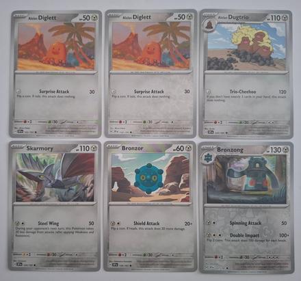 Pokémon karty "surging spark's" (5), 