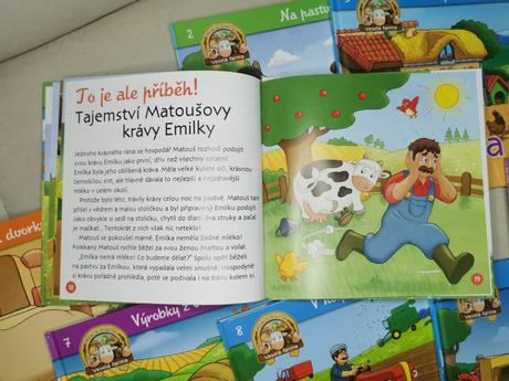 Knižky farma a zvieratá na farme, veci,