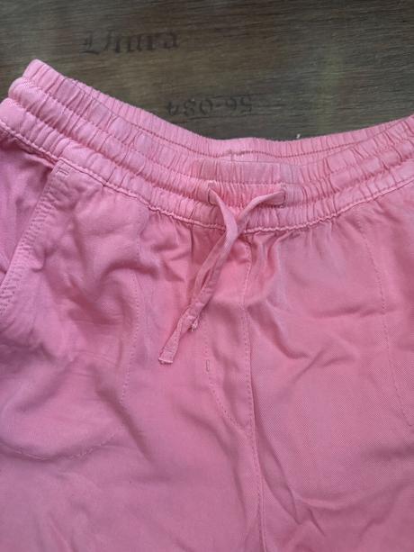 Ružové príjemné kapsáče, h&m,140