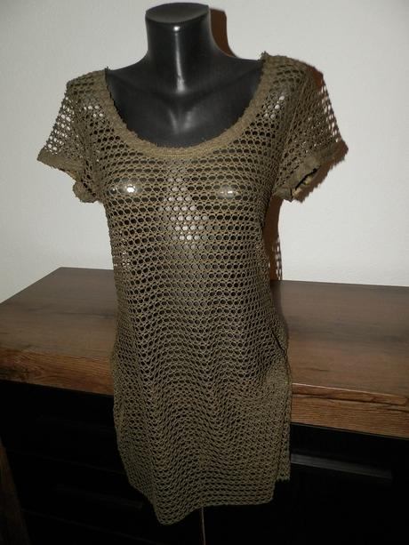 Priehľadný predĺžený zvršok/tunika, 40