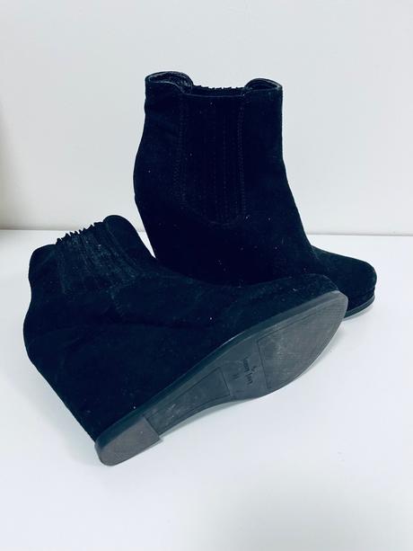 Kotníkové čižmy semišové vel 37, 37