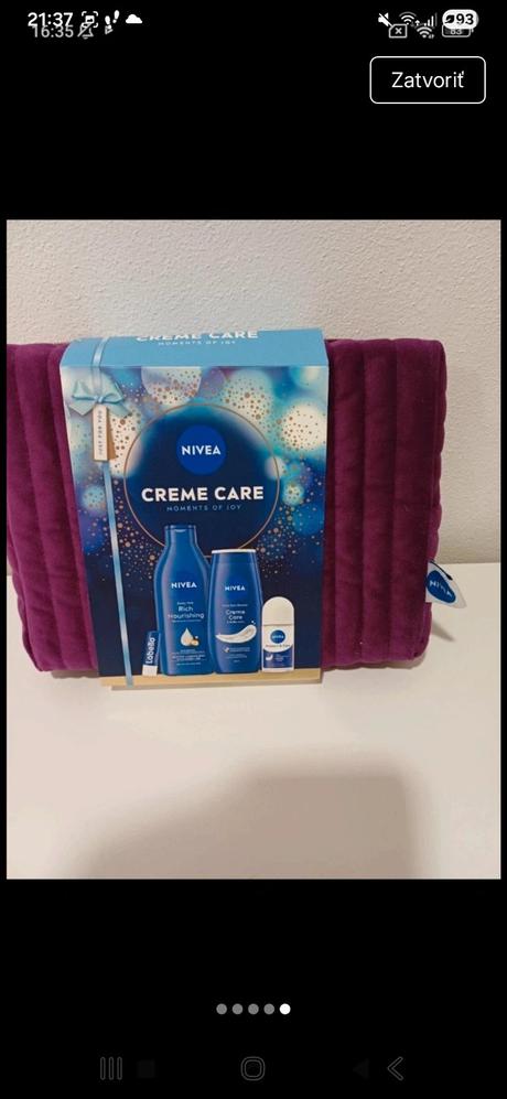 Dámska kozmetická taštička nivea creme care,