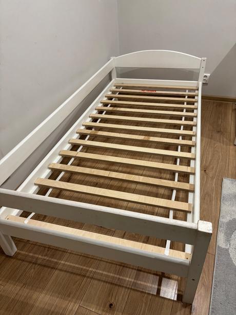 Biela posteľ 90x200, šírka (cm): 90,dĺžka (cm): 200