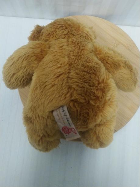 Plyšový hnedý medveď s mašlou, keel toys, 25 cm,