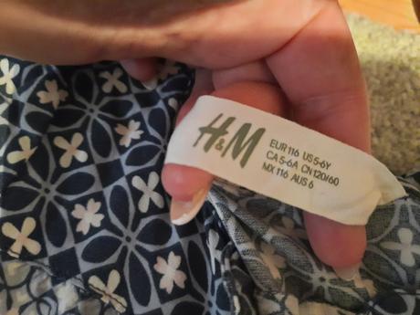 Letný overal, h&m,116