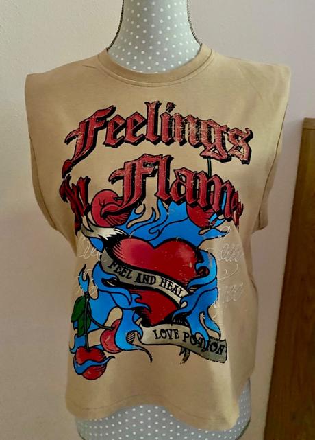 Tričko s vypchávkami, len opraté, bershka,s