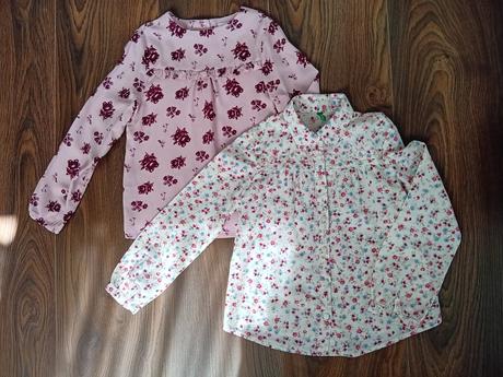 Dievčenské blúzky - 2ks, benetton,122