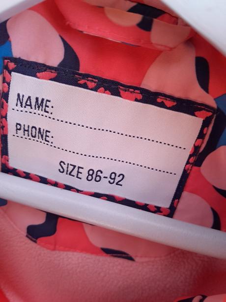 Prechodná nepremokavá bunda tchibo 86-92, tchibo,86