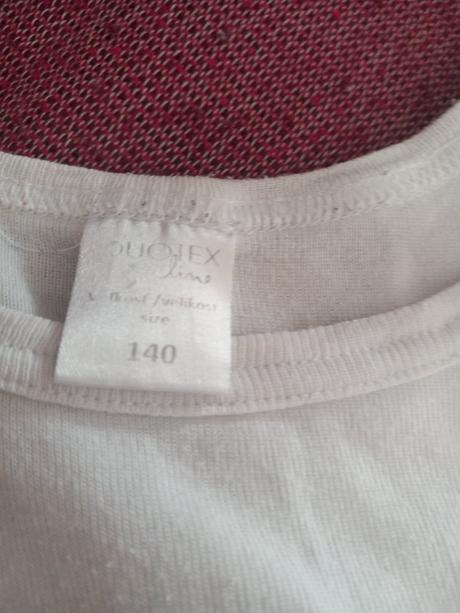 Biele bavlnené  tielka 3 x, 140