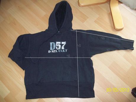 Mikina 3/4 rukáv-kuk miery, 128