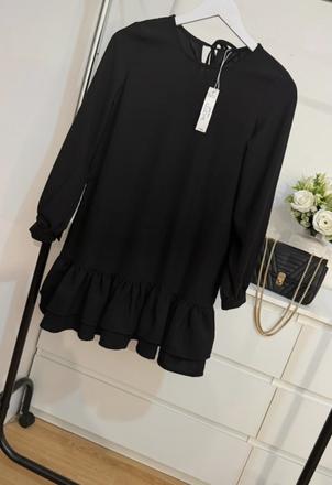 Elegantné čierne šaty sinsay - nadčasový chic, sinsay,xs