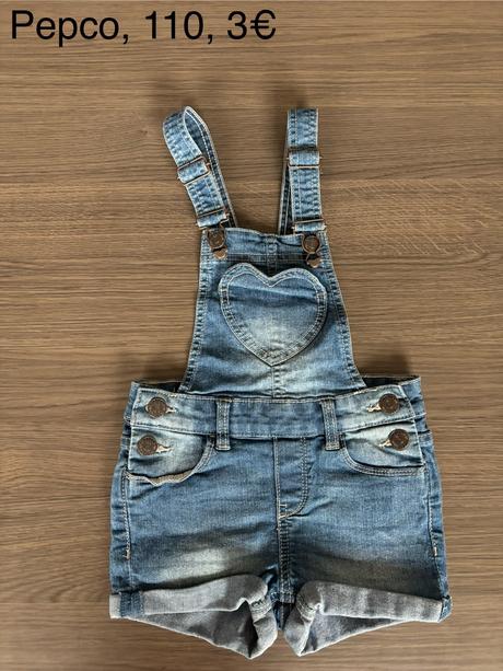 Riflové šortky na traky, pepco,110