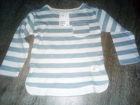 S visačkou dievčenské tričko, h&m,104