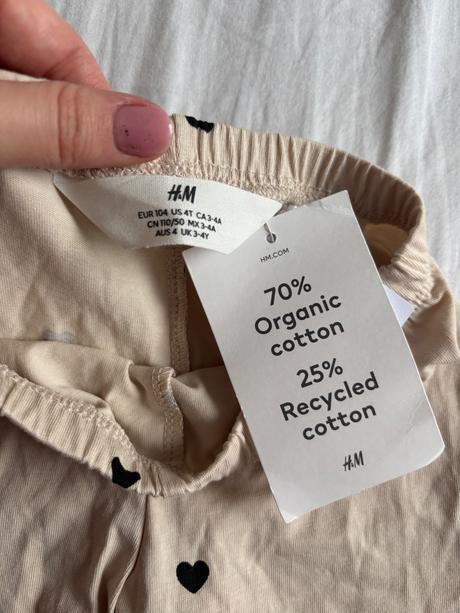 H&m bavlnene leginy 3/4, h&m,104