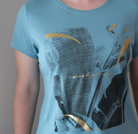 Oceľovomodré tričko, l