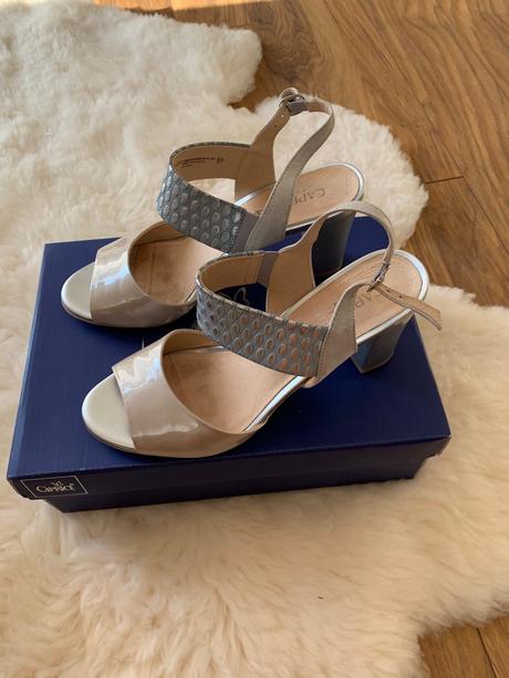 Strieborné sandálky, 40