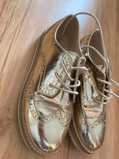 Krasne zlate topanky, zara,37