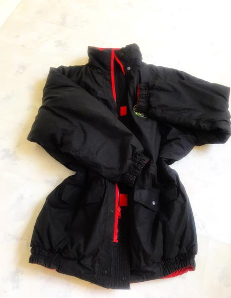 Pérová obojstranná teplá bunda xxl/3xl, xxl