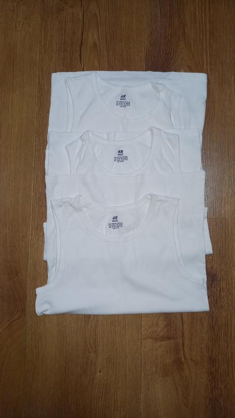Biele tielka 3ks, h&m,158