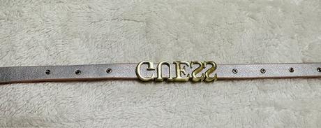 Kožený ružový náramok zn. guess originál, guess