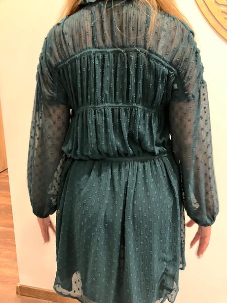 Zelené krásne šaty, zara,s