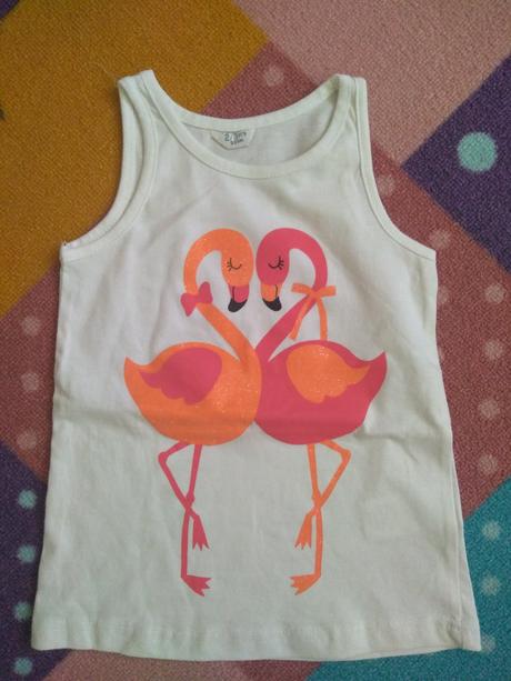 Raz oblečené tielko s plameniakmi, 98