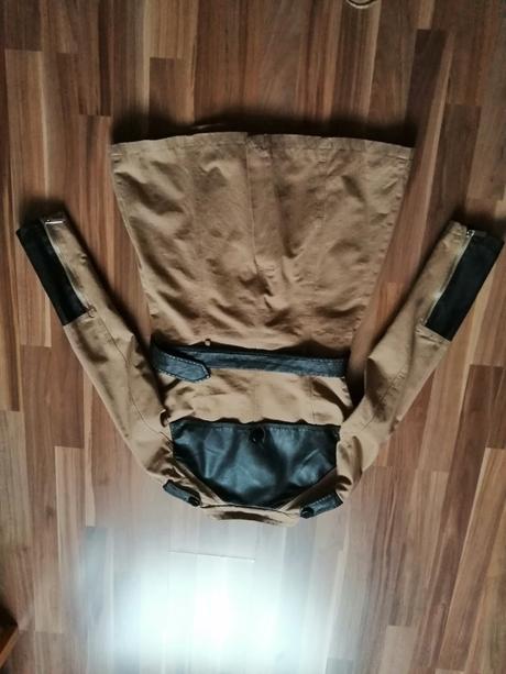 Jarný kabátik predĺžený s opaskom, aj bez, s