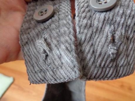 Podšité manchestrové nohavice, matalan,86