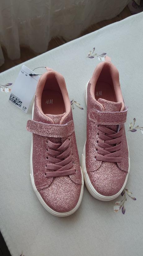 Nové s visačkou trblietavé tenisky hm, h&m,34