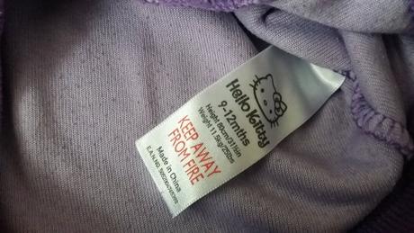 Fialová mikinka s kitty, 80