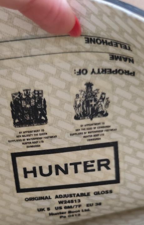 Nenosené gumáky hunter, hunter,38