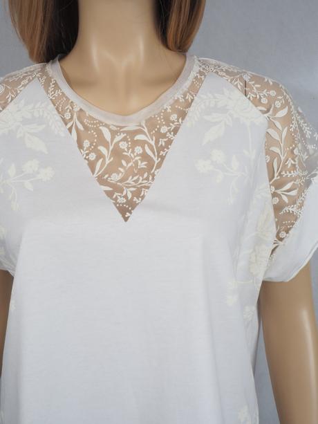 Luxusné biele tričko per una, marks & spencer,44