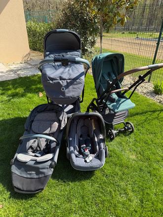 Maxi cosi set - kočíky,vajíčko,autosedačka britax, maxi-cosi,maxi-cosi lila xp